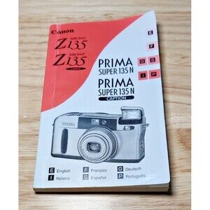 Canon Sure Shot Z135 Instruction Manual. English. Spanish. French. Portuguese